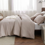 Cationic Dyeing Comforter Set with Pillow Shams