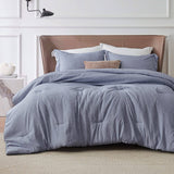 Cationic Dyeing Comforter Set with Pillow Shams