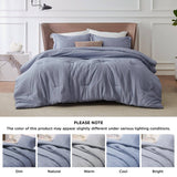 Cationic Dyeing Comforter Set with Pillow Shams