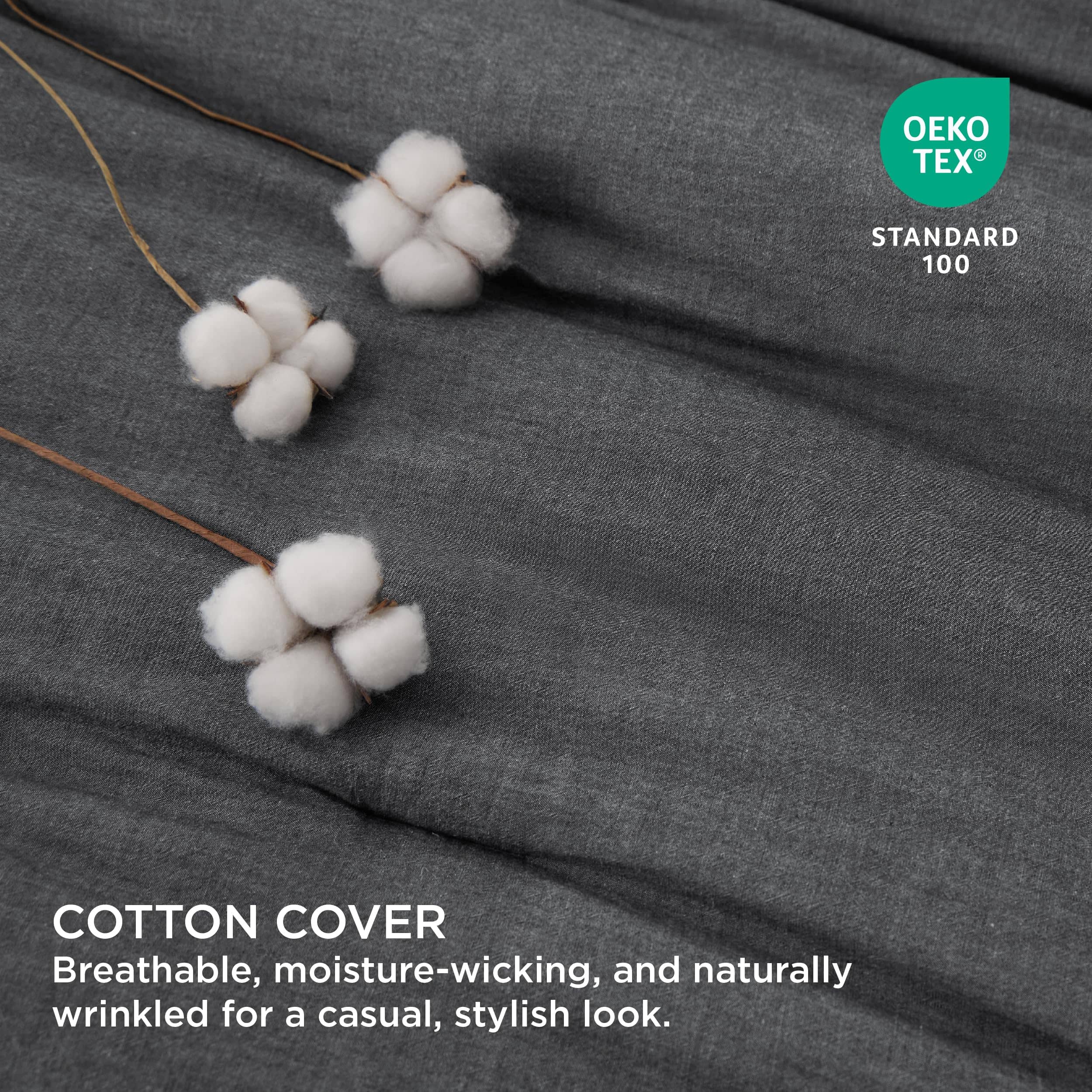 Prewashed Cotton Comforter Set