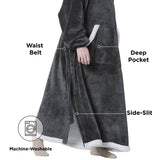 Sherpa Fleece Wearable Blanket Long