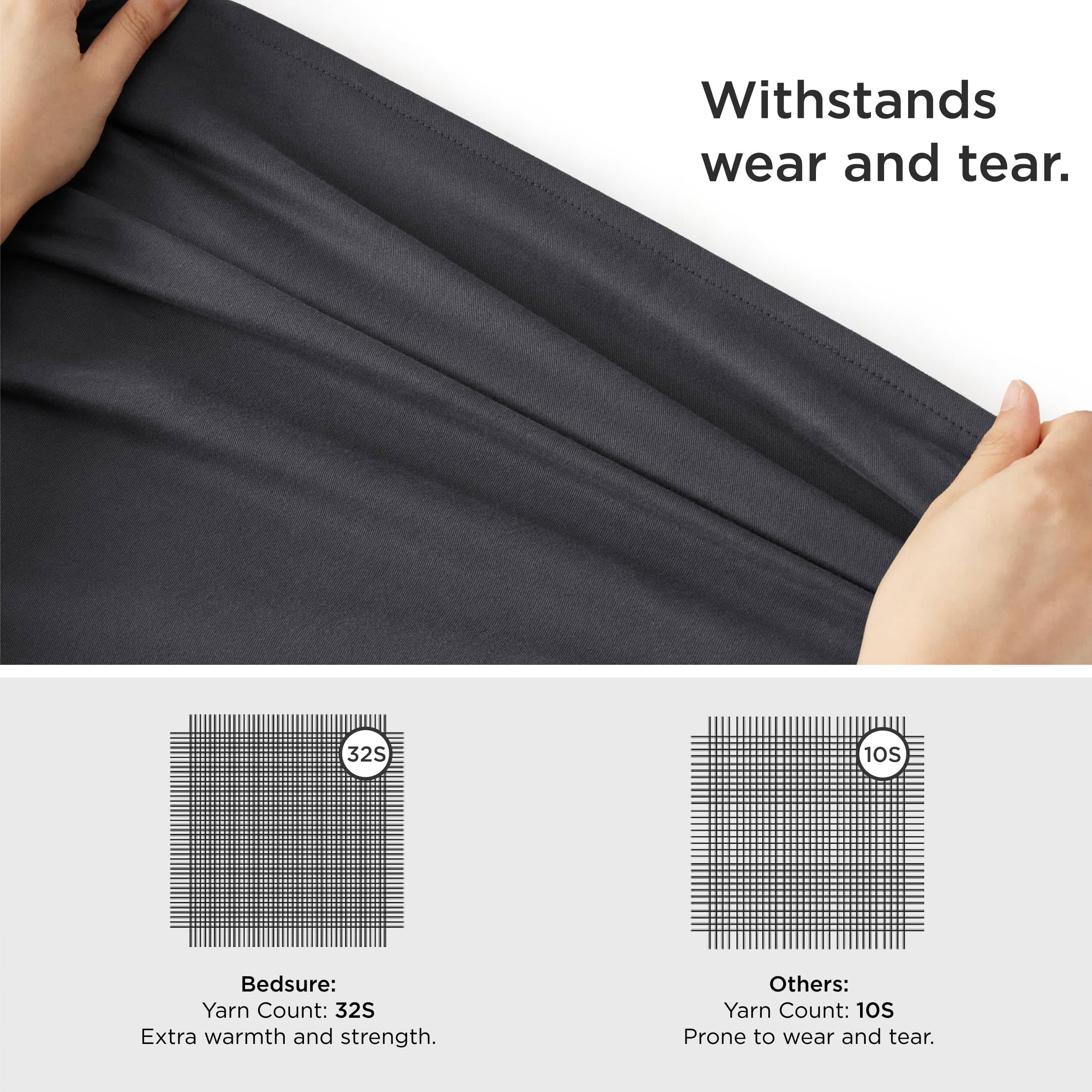 100% Cotton Solid Flannel Sheet Set