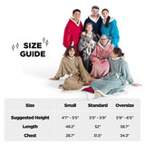 Sherpa Fleece Wearable Blanket Long