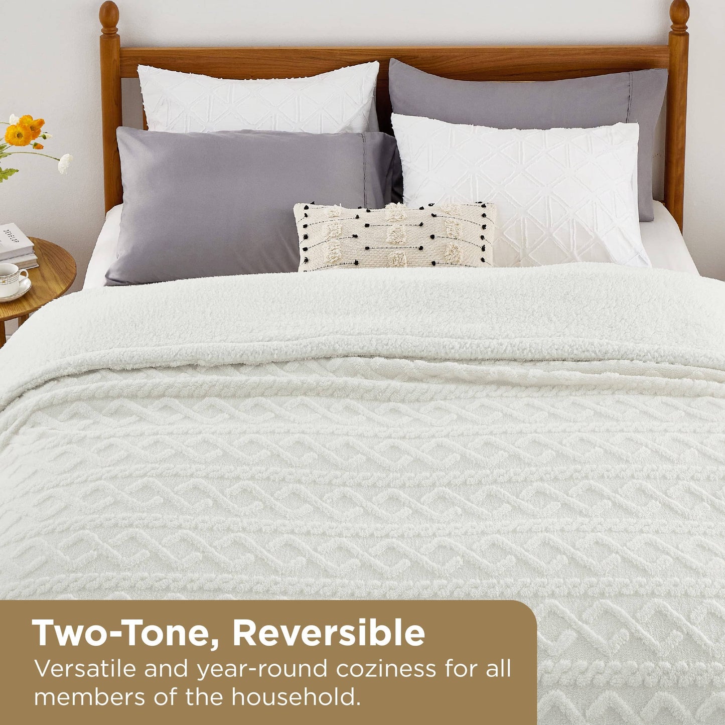 Sherpa Throw Blanket For Couch