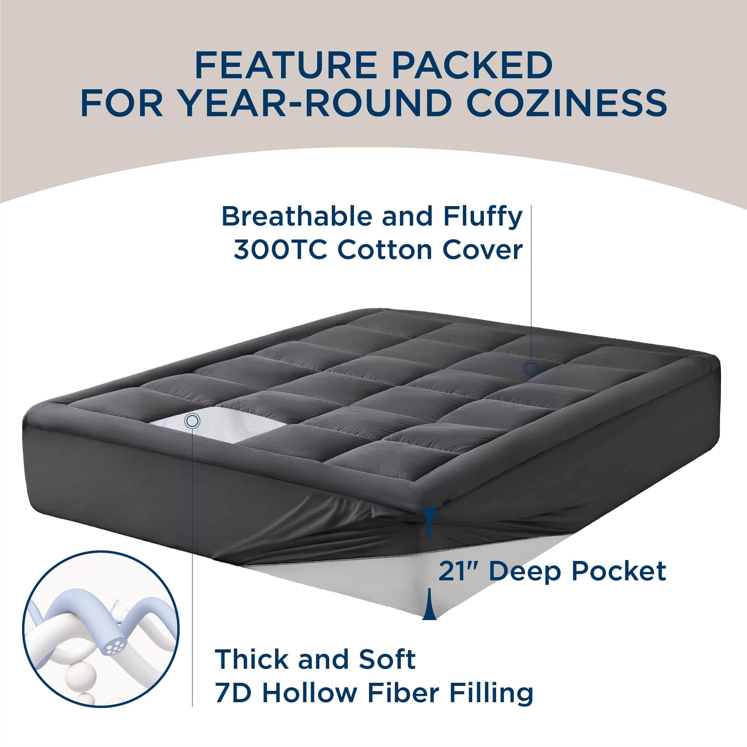 Quilted Cotton Mattress Pad