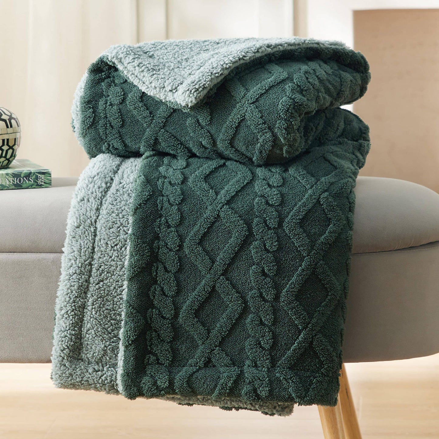 Sherpa Throw Blanket For Couch