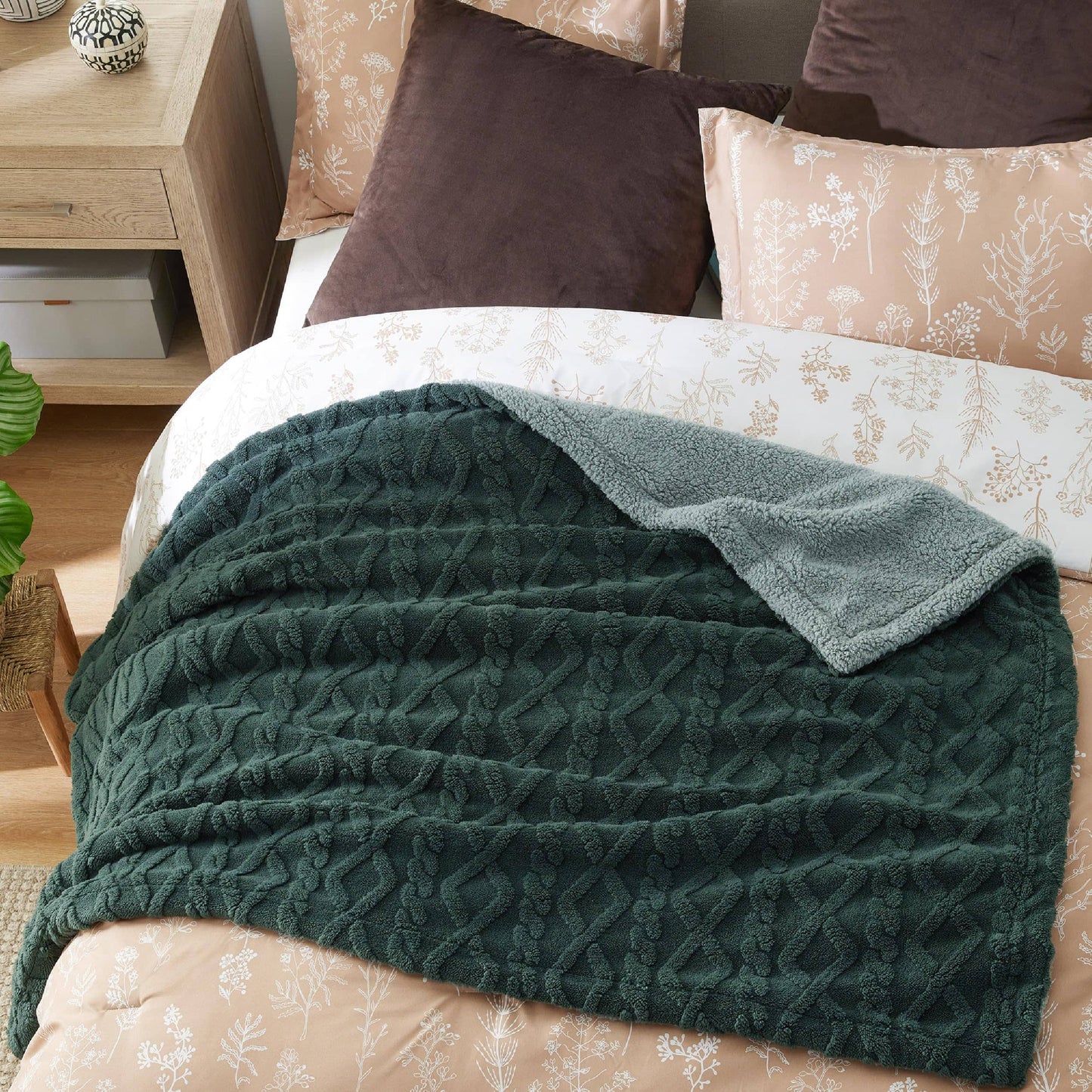 Sherpa Throw Blanket For Couch