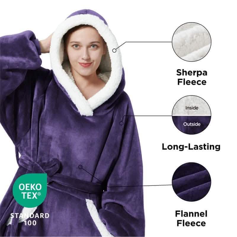 Sherpa Fleece Wearable Blanket