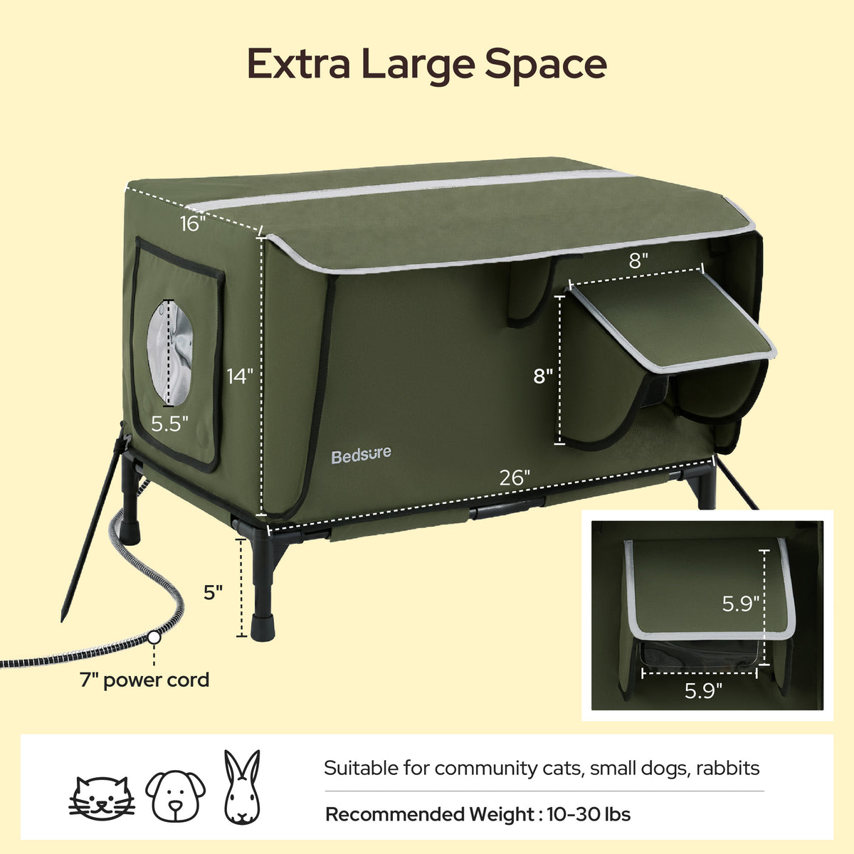 Outdoor Heated Cat House