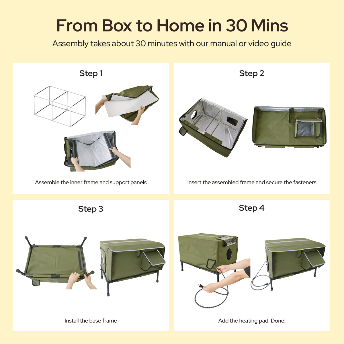 Outdoor Heated Cat House