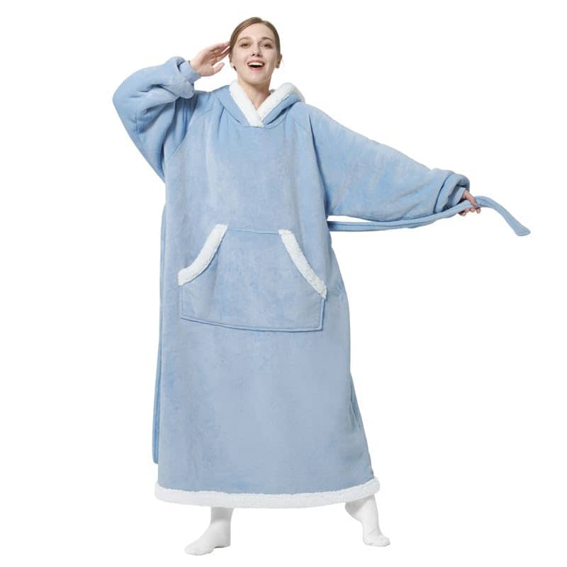  Bedsure Wearable Blanket Hoodie Women - Long Sherpa