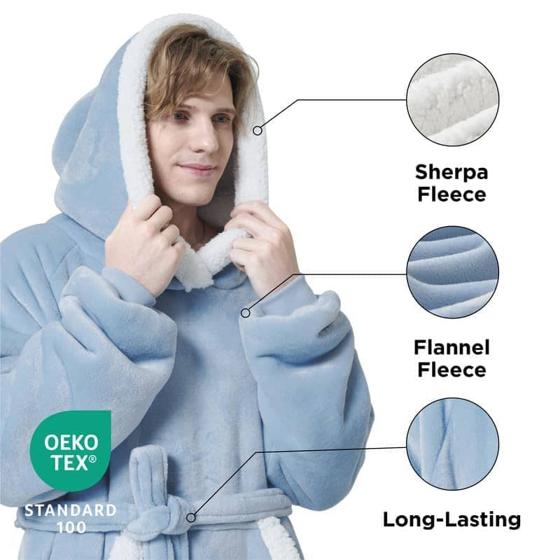 Sherpa Fleece Wearable Blanket