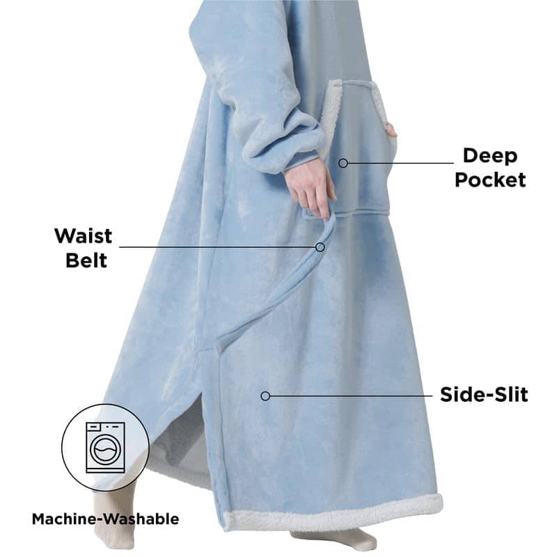 GentleSoft™ Sherpa Fleece Wearable Blanket