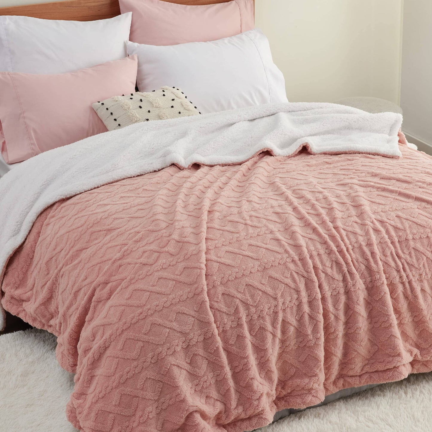 Sherpa Throw Blanket For Couch