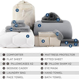 Bedsure 14-piece Dorm Bedding Bundle