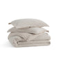 GentleSoft® Cotton Waffle Space-Dyed Duvet Cover Set