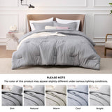 Cationic Dyeing Comforter Set with Pillow Shams