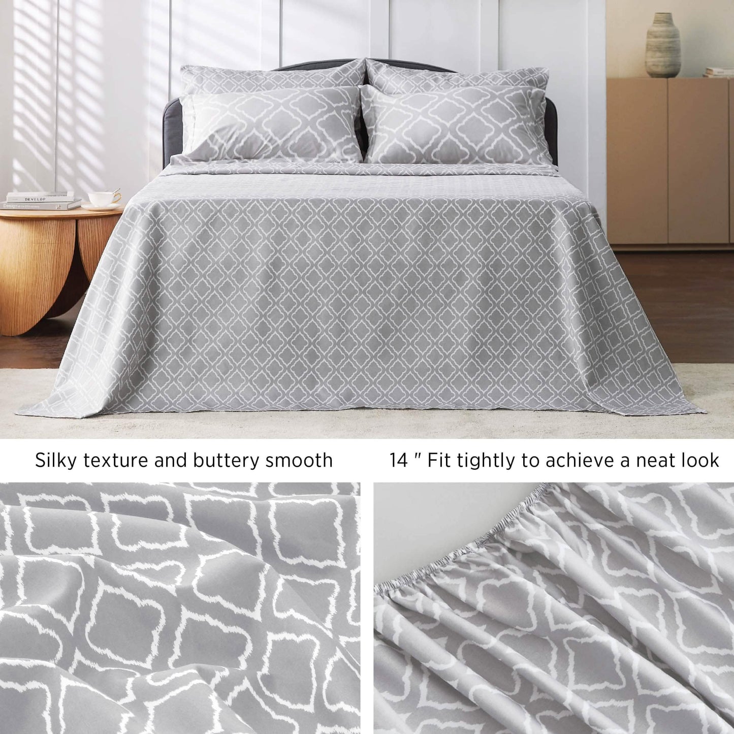 Quatrefoil Bedding Set
