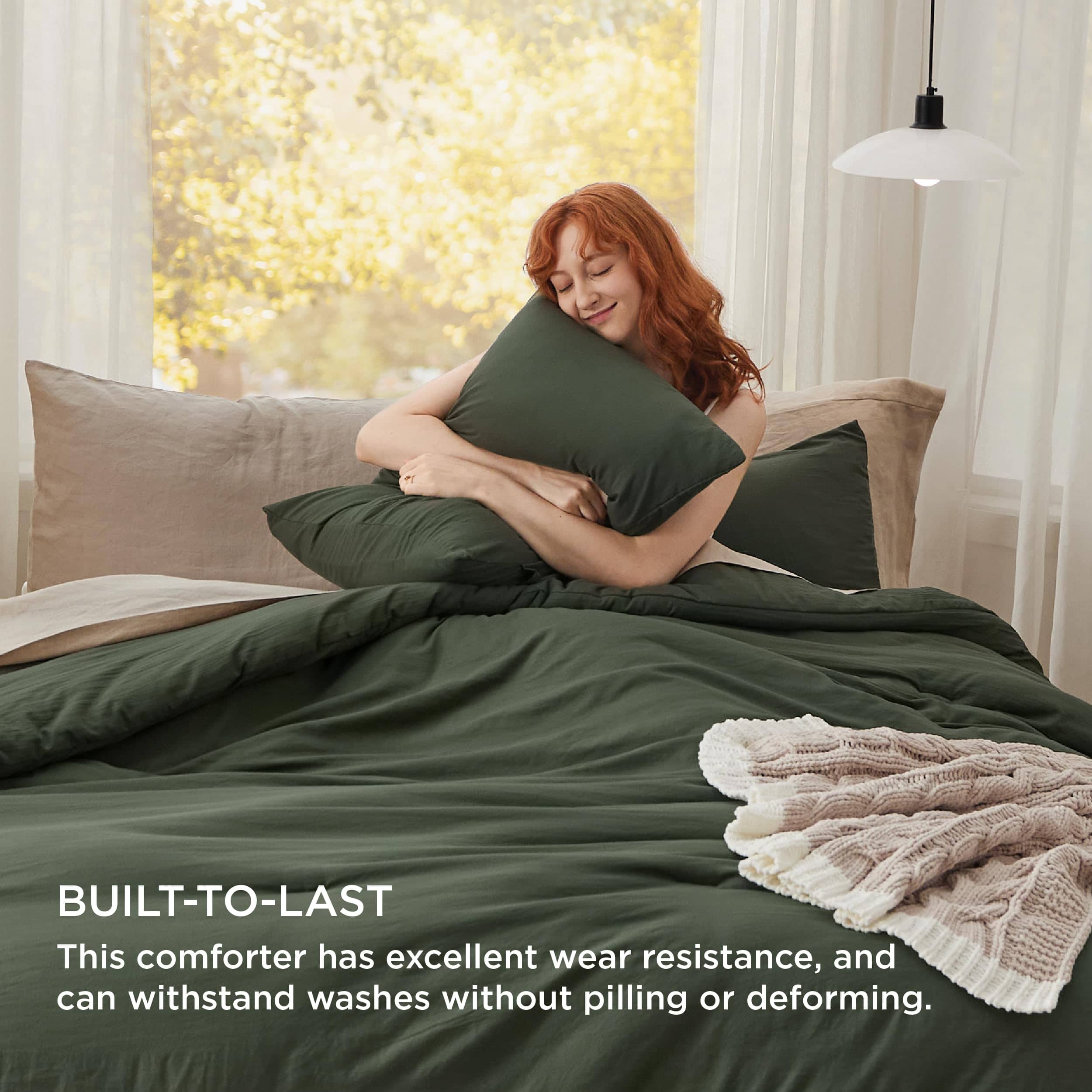 Prewashed Reversible Comforter Set