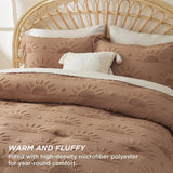 Jacquard Comforter Set Tufted Sun