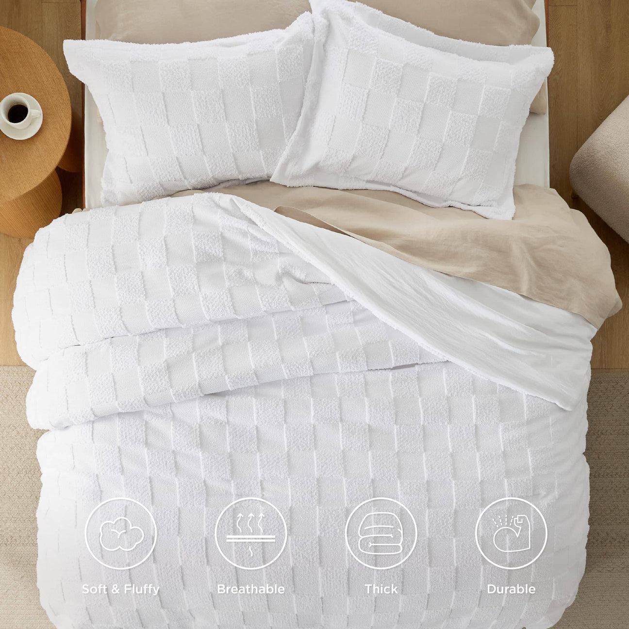 Jacquard Solid Color Soft Sleepwear Sets