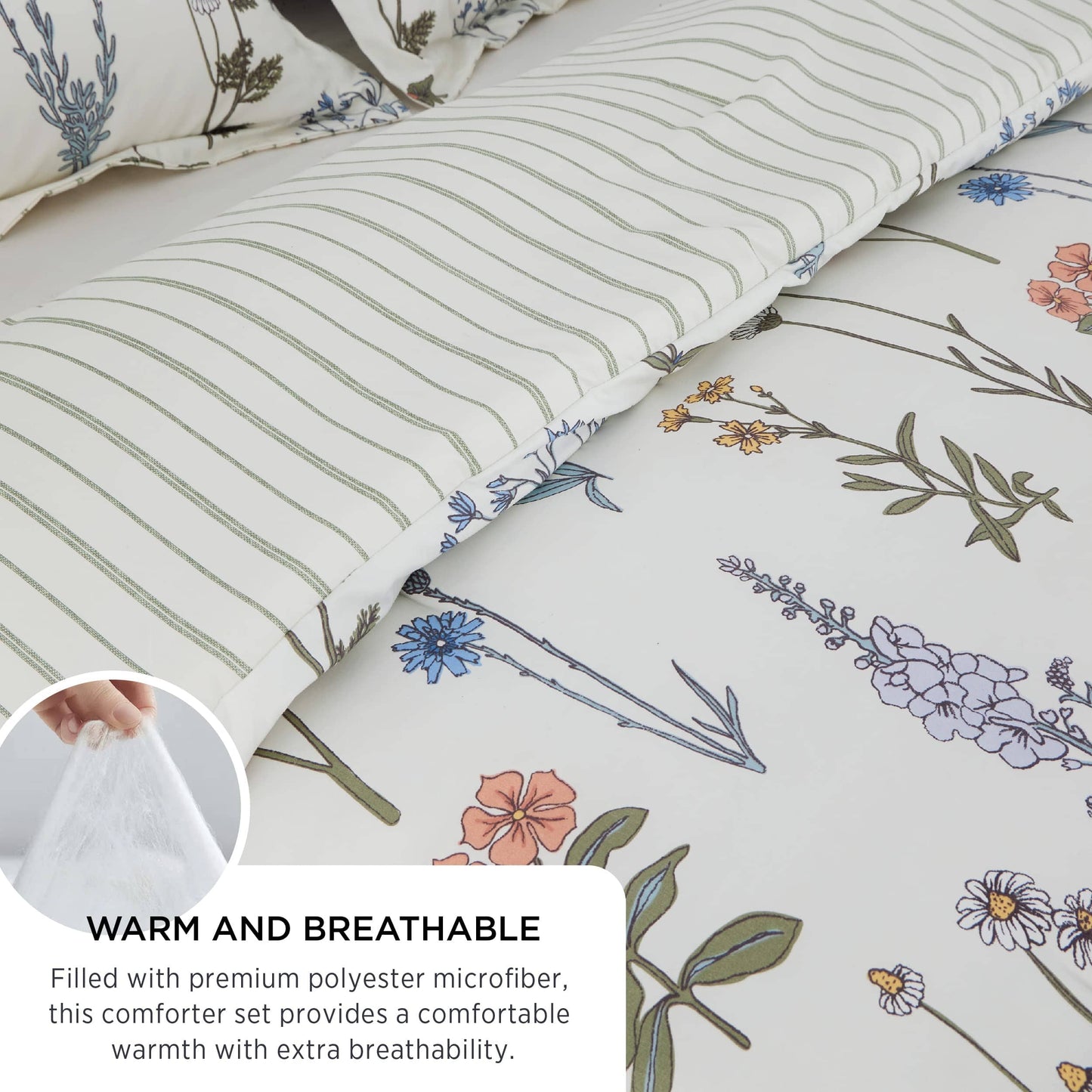Retro Botanical Comforter Set