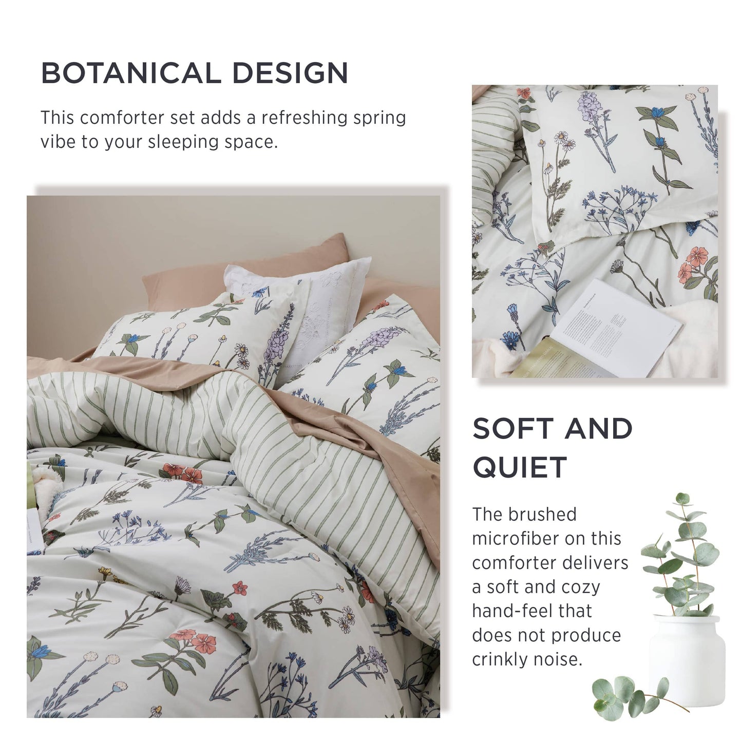 Retro Botanical Comforter Set