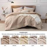 Cationic Dyeing Comforter Set with Pillow Shams