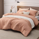 Cationic Dyeing Comforter Set with Pillow Shams