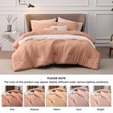 Cationic Dyeing Comforter Set with Pillow Shams