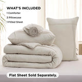 Bedsure Pinch Pleat Comforter set