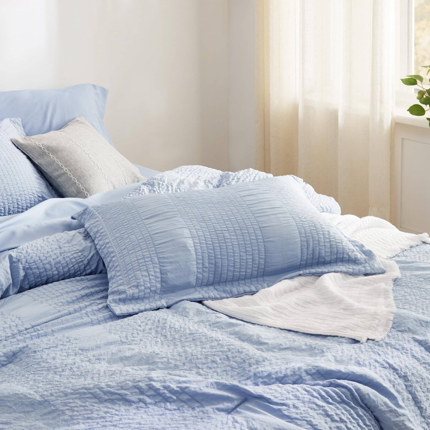 Stripe Seersucker Bed-in-a-Bag