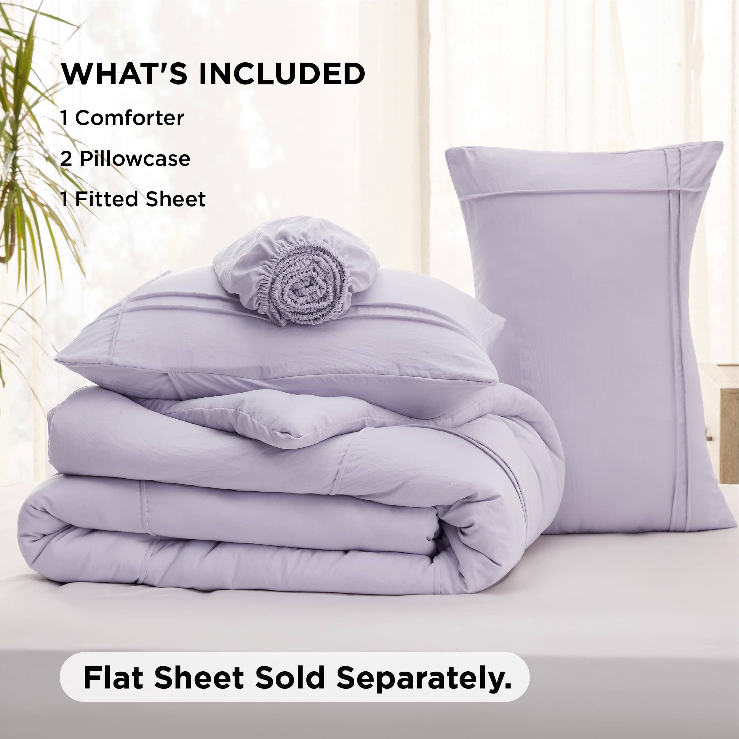 Bedsure Pinch Pleat Comforter set
