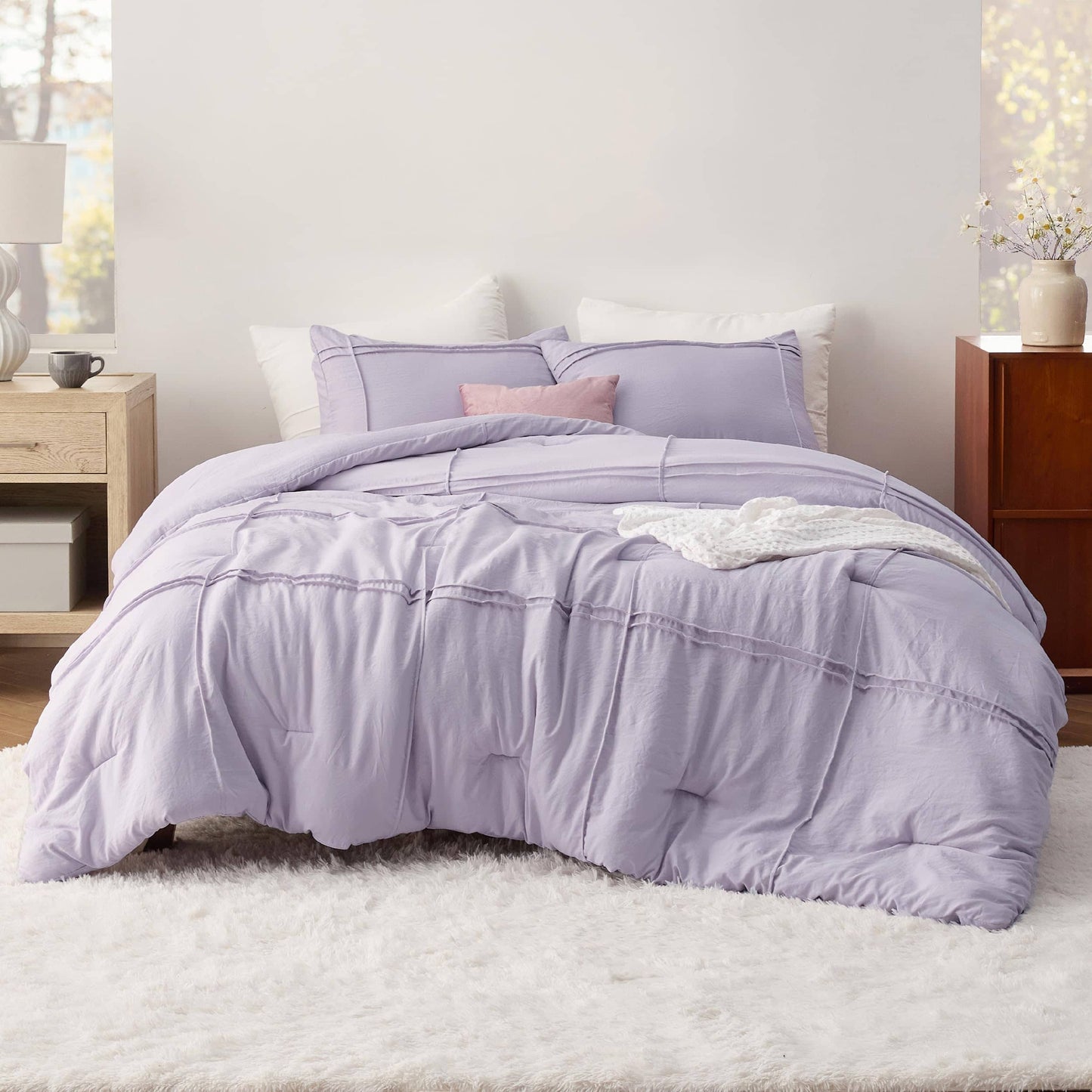Pinch Pleat Comforter set