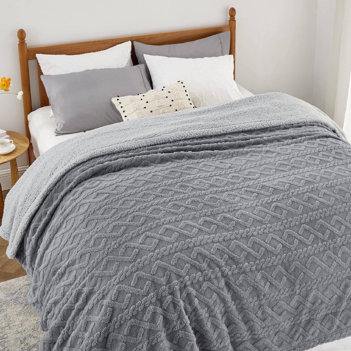 Sherpa Throw Blanket For Couch