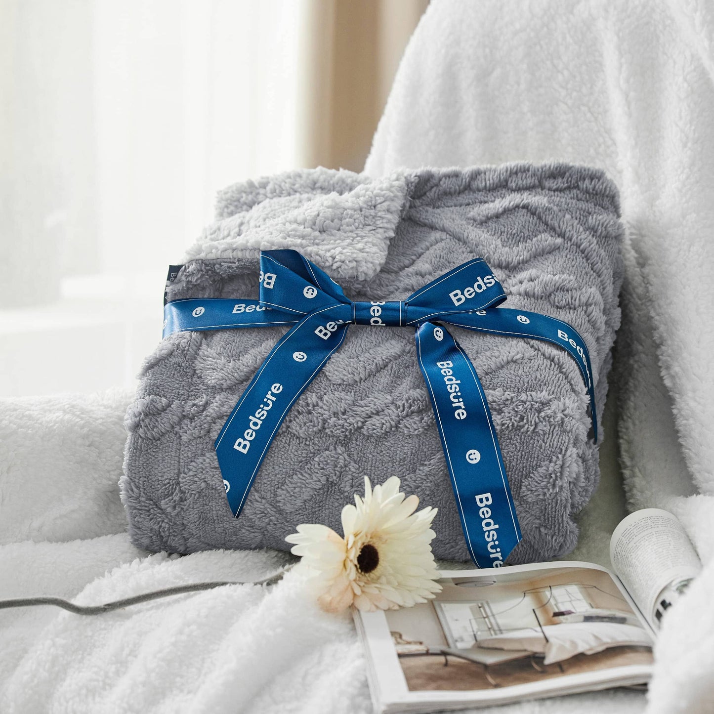 Sherpa Throw Blanket For Couch