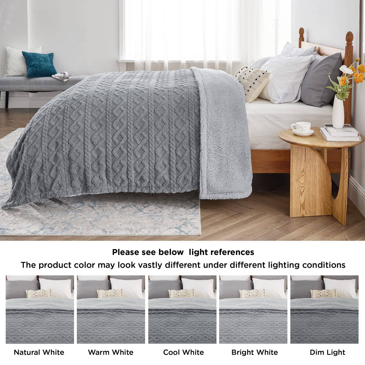 Sherpa Throw Blanket For Couch