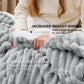 Jacquard Stripes Shaggy Sherpa Blanket