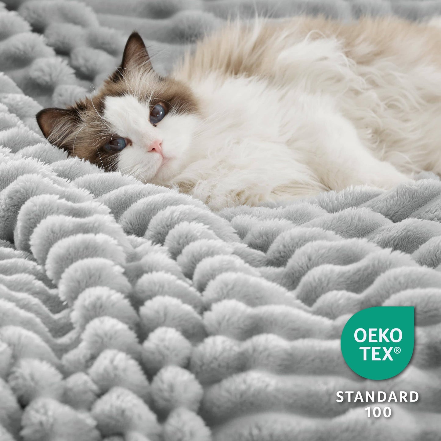 Jacquard Stripes Shaggy Sherpa Blanket