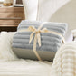 Jacquard Stripes Shaggy Sherpa Blanket