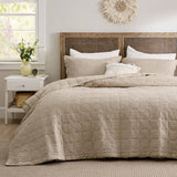 Cotton Waffle Weave Quilt set