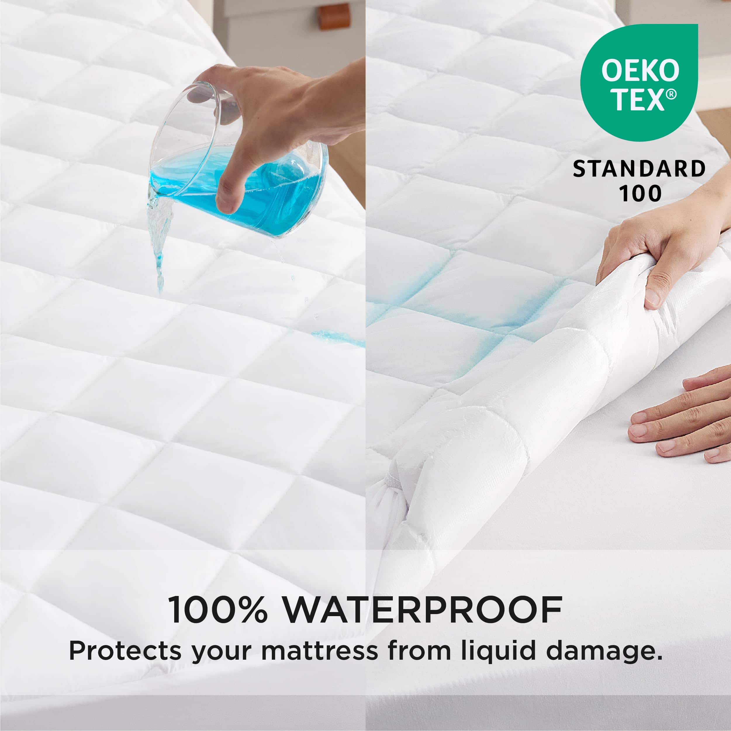 Diamond Quilted Waterproof Mattress Pad