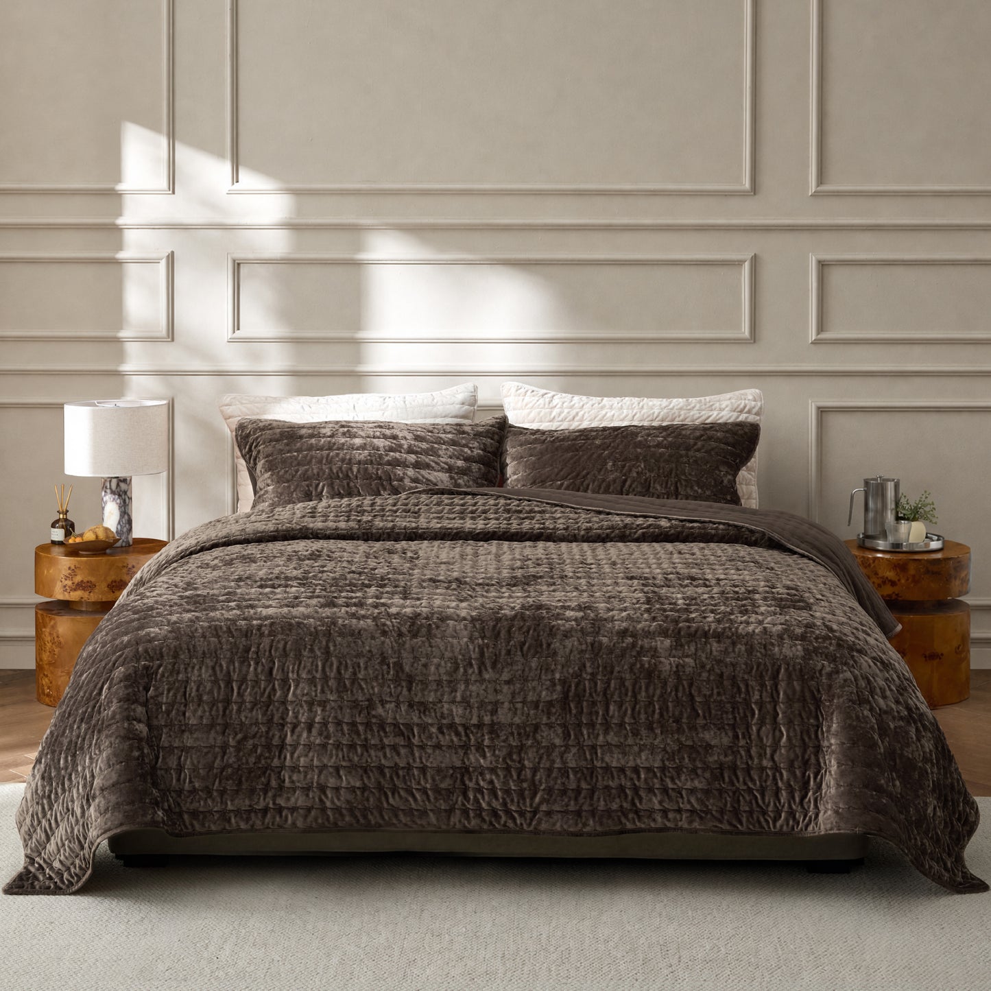 Luxury Velvet Quilt Set