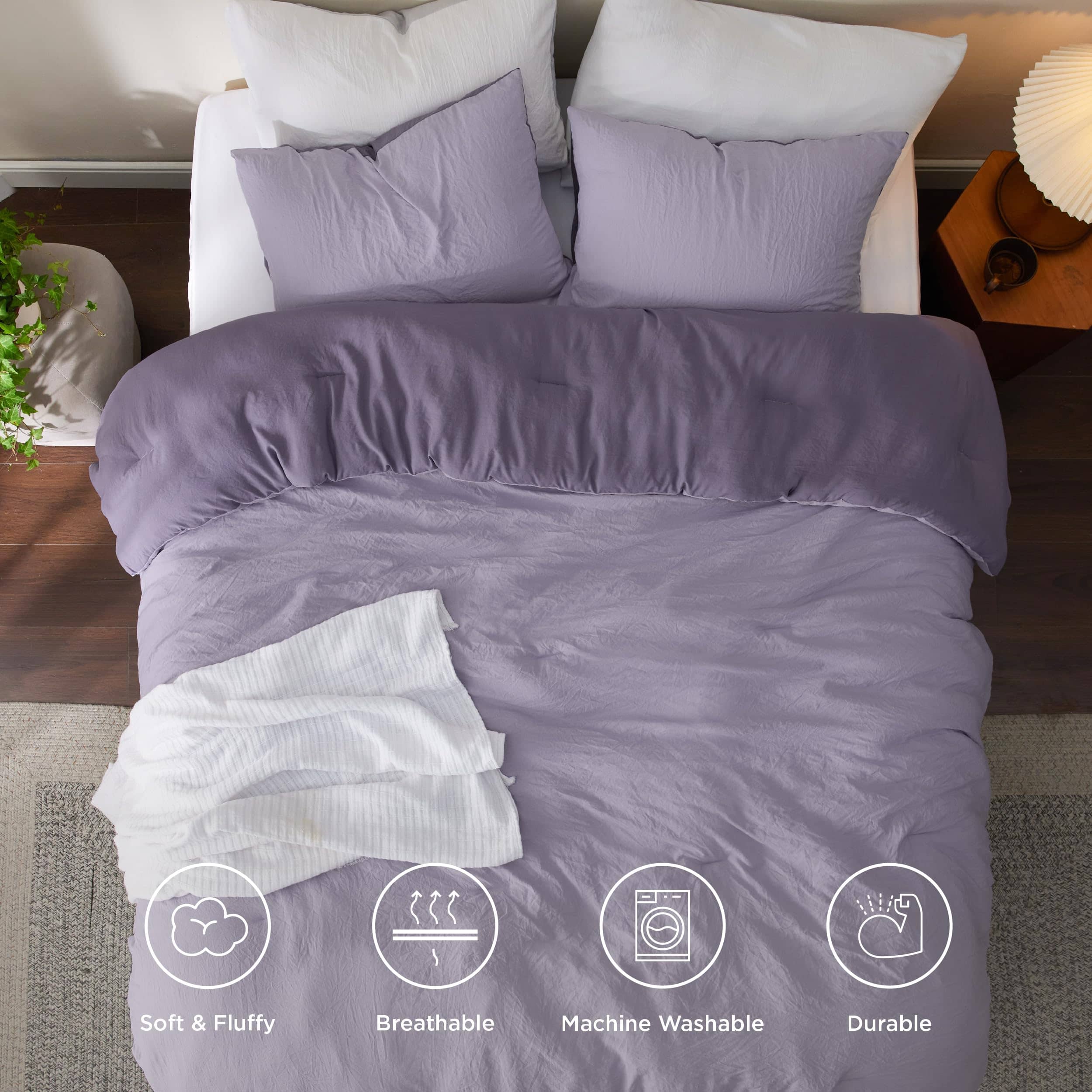 Prewashed Reversible Comforter Set