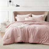 Cationic Dyeing Comforter Set with Pillow Shams