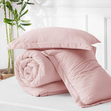 Cationic Dyeing Comforter Set with Pillow Shams