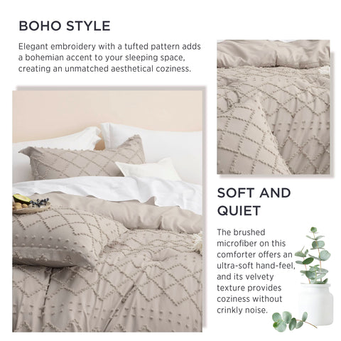Boho Embroidery Comforter Set