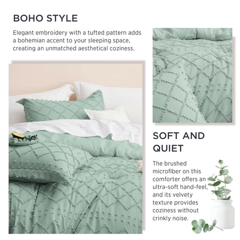 Boho Embroidery Comforter Set