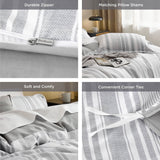 Bedsure Microfiber Duvet Cover Set Twin