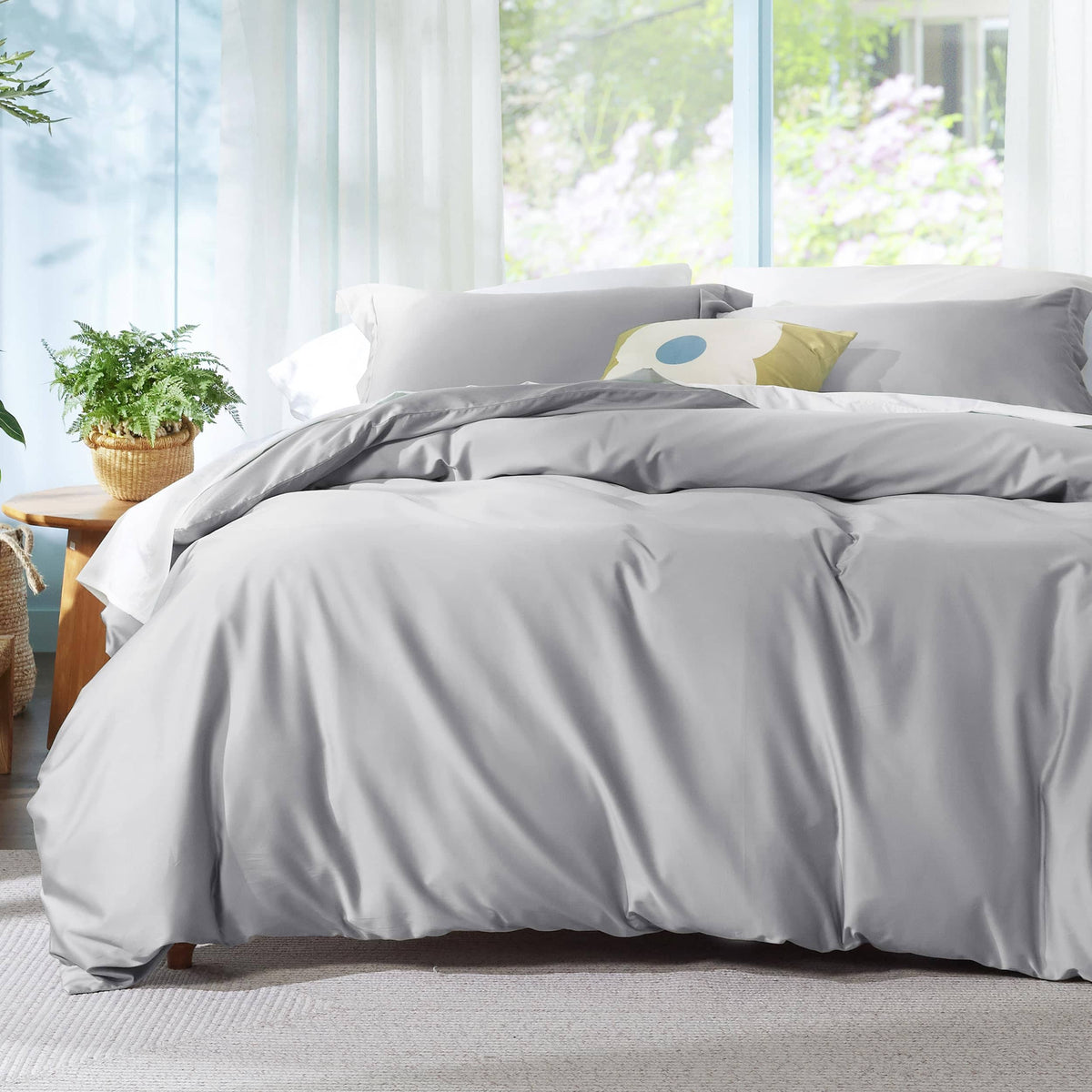 Breathable Lyocell Cotton Duvet Cover Set